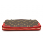 LOUIS VUITTON ルイ・ヴィトン デイリー・オーガナイザー モノグラム×レッド 長財布 M61452 
