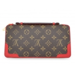LOUIS VUITTON ルイ・ヴィトン デイリー・オーガナイザー モノグラム×レッド 長財布 M61452 