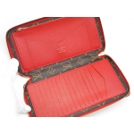 LOUIS VUITTON ルイ・ヴィトン デイリー・オーガナイザー モノグラム×レッド 長財布 M61452 