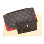 LOUIS VUITTON ルイ・ヴィトン デイリー・オーガナイザー モノグラム×レッド 長財布 M61452 