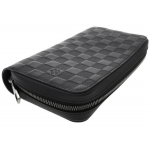ルイヴィトン 長財布 ダミエ・アンフィニ ジッピー XL  LOUIS VUITTON ハンドル付き ヴィトン 財布 メンズ クラッチバッグ  N61254​