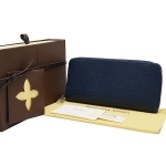 ルイヴィトン LOUIS VUITTON タイガ 財布 長財布 ラウンドファスナー オセアン ネイビー 紺 M32837 