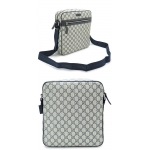 グッチ GUCCI ショルダーバッグ/ななめがけ GG柄PVC/GGプラス ベージュ×ブルー 201448 KGDIN 4075