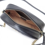 グッチ ショルダーバッグ  GUCCI ななめがけバッグ/ポシェット GG MARMONT キルティング レザー ブラック 447632 DTD1D 1000