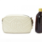 グッチ ショルダーバッグ  GUCCI ななめがけバッグ/ポシェット GG MARMONT キルティング レザー オフホワイト 447632 DTD1D 9022