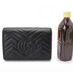 グッチ ショルダーバッグ  GUCCIクラッチバッグ/ポシェットGG MARMONT/GGマーモント キルティング レザー ブラック 474575 DRW1T 1000​