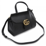 グッチ ハンドバッグ  GUCCI 2WAYショルダーバッグ GGマーモント レザー ブラック 442622 A7M0T 1000​