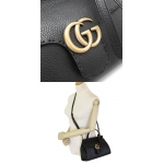 グッチ ハンドバッグ  GUCCI 2WAYショルダーバッグ GGマーモント レザー ブラック 442622 A7M0T 1000​