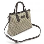 グッチ トートバッグ  GUCCI ショルダーバッグ GGスプリーム PVC キャンバス レザー ベージュ×ダークブラウン 429019 KGDHN 9643