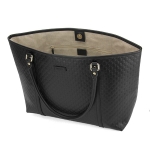 グッチ トートバッグ GUCCI  マイクロ グッチシマ レディース BLACK ブラック 黒 GG 型押し 449647 BMJ1G 1000