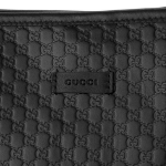 グッチ トートバッグ GUCCI  マイクロ グッチシマ レディース BLACK ブラック 黒 GG 型押し 449647 BMJ1G 1000