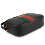 グッチ ショルダーバッグ GUCCI レザーショルダーバッグ レディース BLACK ブラック ゴールドビー 蜂 刺繍 ウェブ フェミニン エレガント  412008 CVLBT 1079​