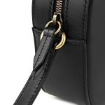 グッチ ショルダーバッグ GUCCI レザーショルダーバッグ レディース BLACK ブラック ゴールドビー 蜂 刺繍 ウェブ フェミニン エレガント  412008 CVLBT 1079​