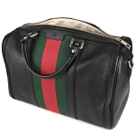 グッチ ハンドバッグ GUCCI  ヴィンテージウェブ ボストン レディース BLACK ブラック 黒 ウェブ ボストン 2WAY ショルダー 上品 シンプル 247205 A7MAG 1060​