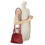 グッチ ハンドバッグ GUCCI  マイクロ グッチ シマ レディース RED レッド 赤 ショルダーバッグ 2WAY GG 型押し 上品 エレガント449654 BMJ1G 6420