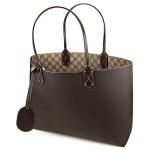 グッチ トートバッグ GUCCI  バッグ リバーシブル GGレザー  ミディアム トート レディース ベージュ/エボニー/ブラウン リバーシブル モノグラム 368568 A9810 9643​
