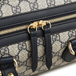 グッチ ハンドバッグ GUCCI  バッグ GGスプリーム トップハンドル レディース  ベージュ/ブルー 青 GGパターン バイカラー エレガント 409527 KHNKG 4075​