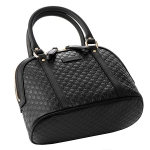 グッチ ハンドバッグ GUCCI  マイクロ グッチ シマ  レディース BLACK ブラック 黒 クロスボディ 2WAY GG 型押し エレガント 449654 BMJ1G 1000​