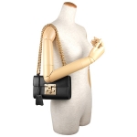 グッチ ショルダーバッグ GUCCI  バッグ パドロックショルダーバッグ レディース BLACK ブラック 黒 チェーン スライドロック コンパクト 2WAY フェミニン エレガント 409487 AP00G 1000​
