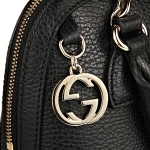 グッチ ハンドバッグ GUCCI  ドーラーカーフ レディース BLACK ブラック 黒 2WAY ショルダー クロスボディ 上品 フェミニン 449661 CAO0G 1000​