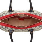 グッチ ハンドバッグ レディース GUCCI  ベージュ レッド ネイビー  409529 KLQIG 4096