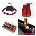 グッチGUCCI   NYMPHAEA ニムフェア バンブーハンドル レザー ハンドバッグ ショルダーバッグ カラー8974/ブラック他 レディース 470271 DVU1G BORSA