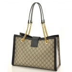 グッチ GUCCI バッグ ショルダーバッグ  【PADLOCK】 BEIGE/EBONY+NERO  479197 KHNKG 9769​