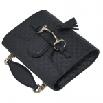 グッチ バッグ　GUCCI　ショルダーバッグ　ポシェット　斜め掛け　チェーンストラップ　マイクログッチッシマ　ブラック　アウトレット 449636-1000​