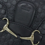 グッチ バッグ　GUCCI　ショルダーバッグ　ポシェット　斜め掛け　チェーンストラップ　マイクログッチッシマ　ブラック　アウトレット 449636-1000​