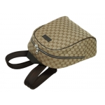 グッチ バッグ GUCCI　バックパック　リュックサック　GGキャンバス　ベージュｘブラウン　アウトレット 449906-9873