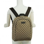 グッチ バッグ GUCCI　バックパック　リュックサック　GGキャンバス　ベージュｘブラウン　アウトレット 449906-9873