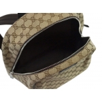 グッチ バッグ GUCCI　バックパック　リュックサック　GGキャンバス　ベージュｘブラウン　アウトレット 449906-9873