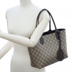 グッチ　バッグ　GUCCI　レディース　トートバッグ　スモール　リバーシブル　GGレザー　ベージュｘブラウン　アウトレット  372613-9643​