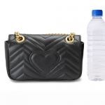 グッチ ショルダーバッグ GUCCI クラッチバッグ/ポシェット GG MARMONT レザー ブラック  446744 DTDIT 1000