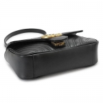 グッチ ショルダーバッグ GUCCI クラッチバッグ/ポシェット GG MARMONT レザー ブラック  446744 DTDIT 1000