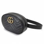 グッチ ベルト バッグ レディース GUCCI GGマーモント キルティング レザー ブラック 黒 491294 DSVRT 1000 
