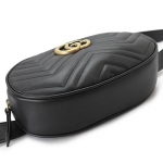 グッチ ベルト バッグ レディース GUCCI GGマーモント キルティング レザー ブラック 黒 491294 DSVRT 1000 