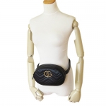 グッチ ベルト バッグ レディース GUCCI GGマーモント キルティング レザー ブラック 黒 491294 DSVRT 1000 