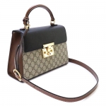 グッチ ハンドバッグ GUCCI 2WAYショルダーバッグ GGスプリーム キャンバス レザー ベージュ×エボニー×ブラック×ブラウン 453188 KLQJG 9785 