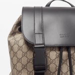 グッチ GUCCI バッグ バックパック リュックサック 【GG SUPREME：GGスプリーム】  ベージュ系×ブラック 450958 K5I1X