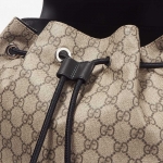 グッチ GUCCI バッグ バックパック リュックサック 【GG SUPREME：GGスプリーム】  ベージュ系×ブラック 450958 K5I1X