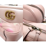 グッチ  GUCCI バッグ ショルダーバッグ ポシェット GGマーモント グッチゴースト チェーン レザー 本革 ピンク ヴィンテージ金具 日本限定 443499 