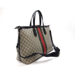 グッチ GUCCI バッグ ダッフルバッグ ショルダーバッグ 2WAY GGスプリーム ベージュ エボニー グリーン レッド シルバー金具  メンズ 359261​