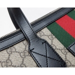 グッチ GUCCI バッグ ダッフルバッグ ショルダーバッグ 2WAY GGスプリーム ベージュ エボニー グリーン レッド シルバー金具  メンズ 359261​