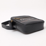 グッチ GUCCI グッチプリント レザー ショルダーバッグ ブラック [メンズ] 523591 0QRAT 8163 