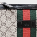 グッチ GUCCI GG柄 ウェブ GGスプリーム フラット メッセンジャー ショルダーバッグ ベージュ基調 [メンズ] 471454 KHNGN 9692