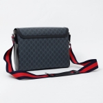 グッチ GUCCI GGスプリーム ショルダーバッグ メッセンジャーバッグ ブラック×グレー [メンズ] 474138 K5RLN 1095 
