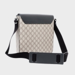グッチ GUCCI GG柄 GGスプリーム キャンバス スモール メッセンジャー ショルダーバッグ ベージュ×ブラック [メンズ] 473877 K5RLX 9769