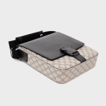 グッチ GUCCI GG柄 GGスプリーム キャンバス スモール メッセンジャー ショルダーバッグ ベージュ×ブラック [メンズ] 473877 K5RLX 9769