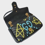 グッチ GUCCI ゴースト GHOST キルティングレザー ショルダーバッグ ブラック 443497 DSSET 8438